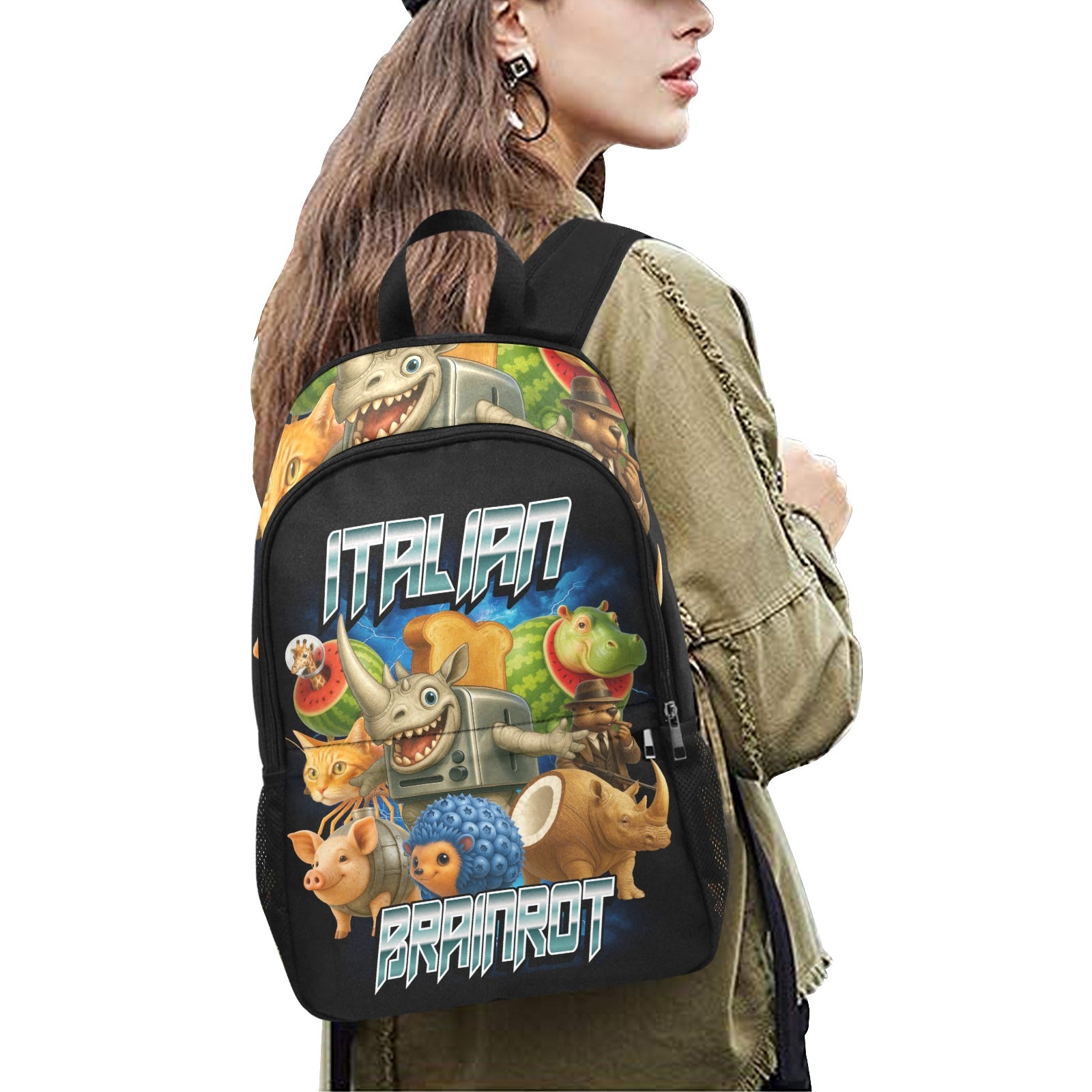 Italian Brainrot Kids Backpack | Trendy Streetcore