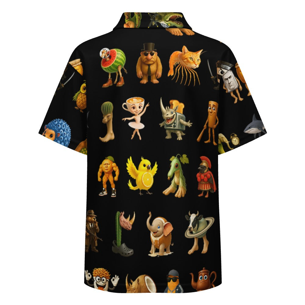 Polo Buttoned Shirt | Italian Brainrot Design | All Ages