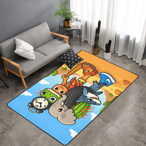 Gaming Room Area Rug | Italian Brainrot Themed | Kids Gamer Bedroom Mat | Cute La Grande Combinasion