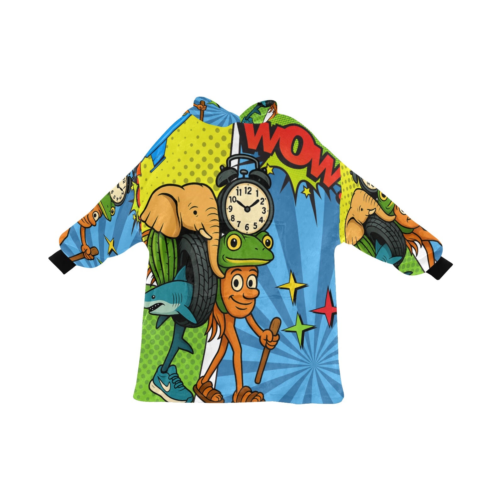 Kids Wearable Blanket | Italian Brainrot, featuring comic La Grande Combinasion