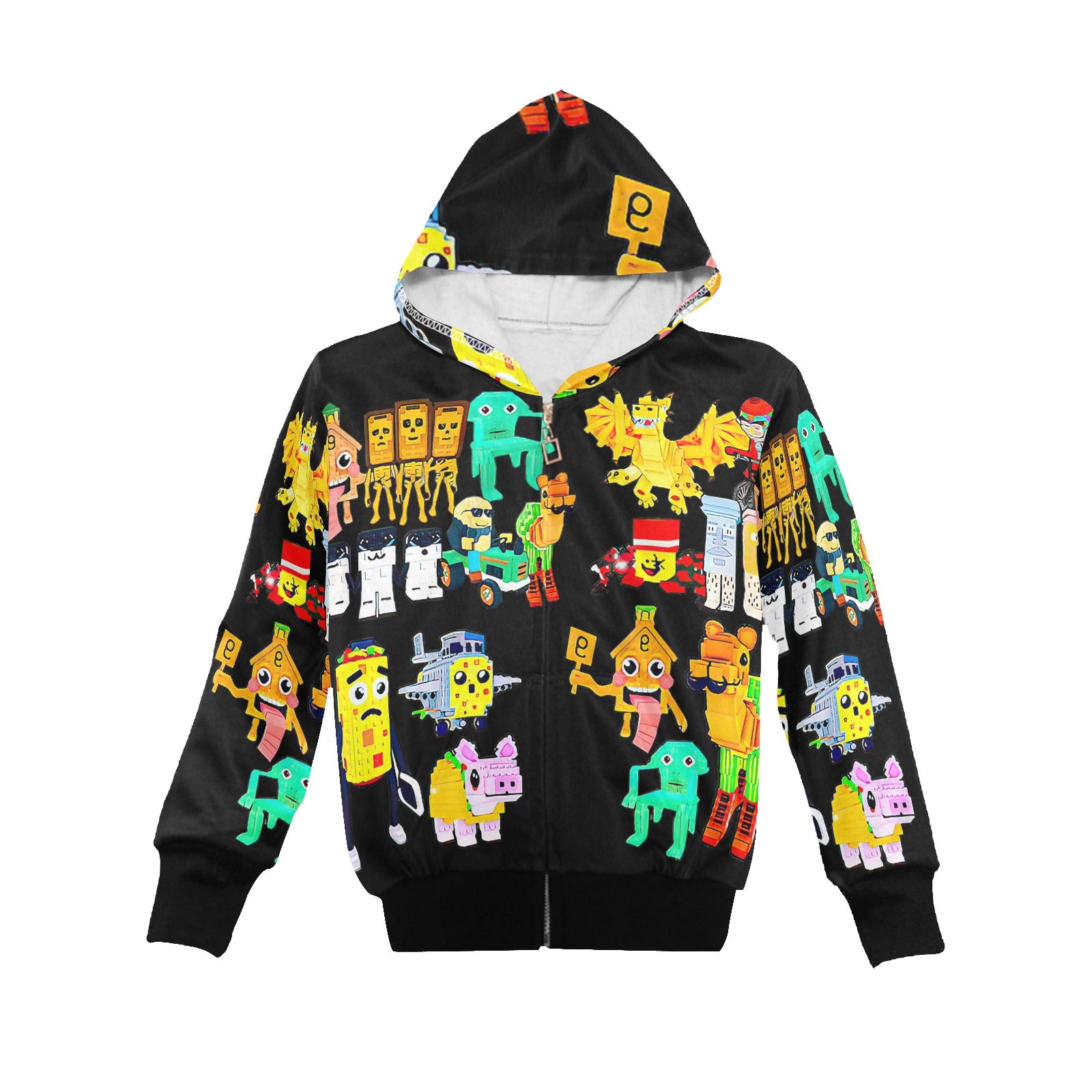 Steal A Brainrot | Big Boys’ Zip-Up Hoodie | Trendy Street Core Zip Hoodie for Kids | Youth Graphic Hoodie