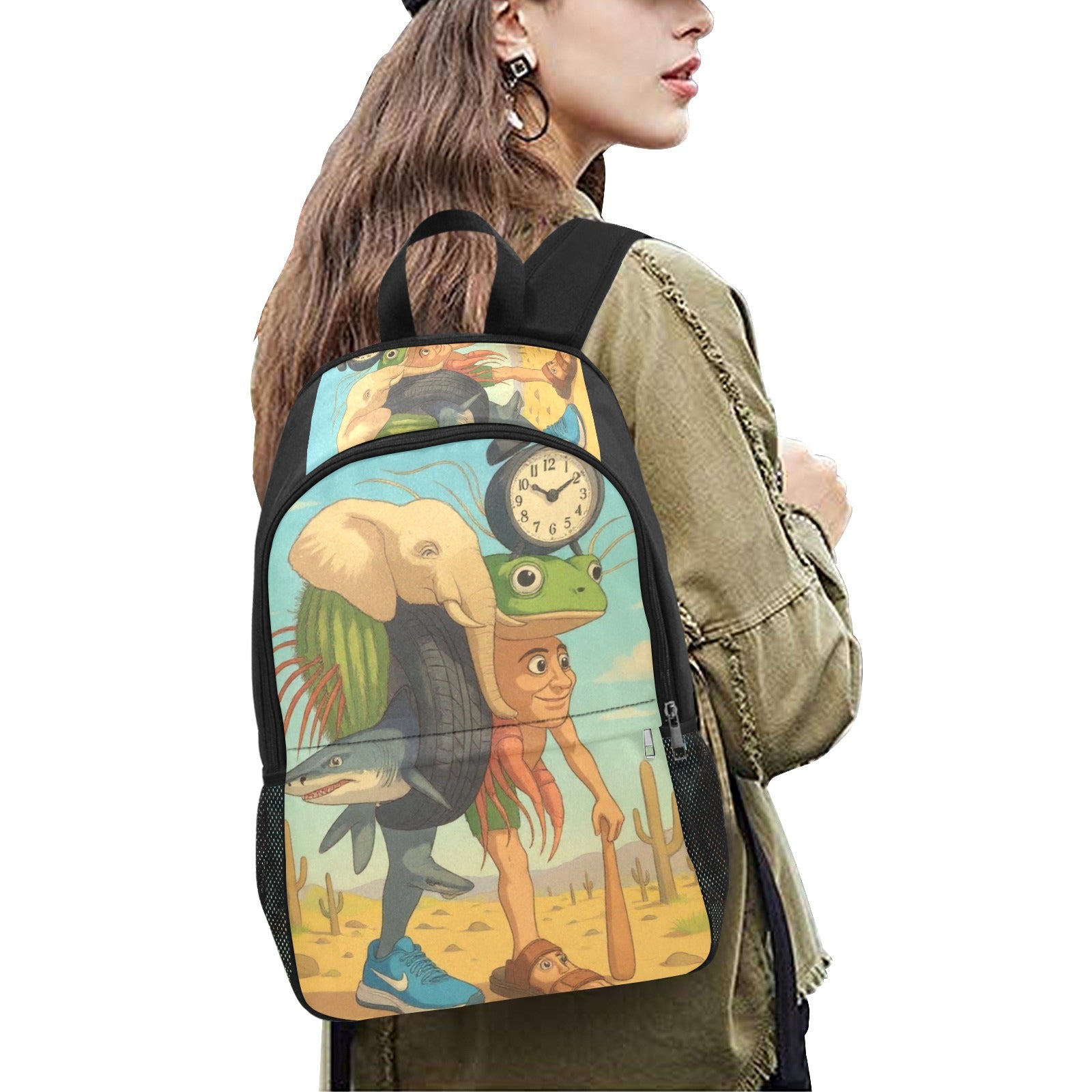 Italian Brainrot Kids Backpack | Trendy Youth Streetcore, featuring La Grande Combinasion