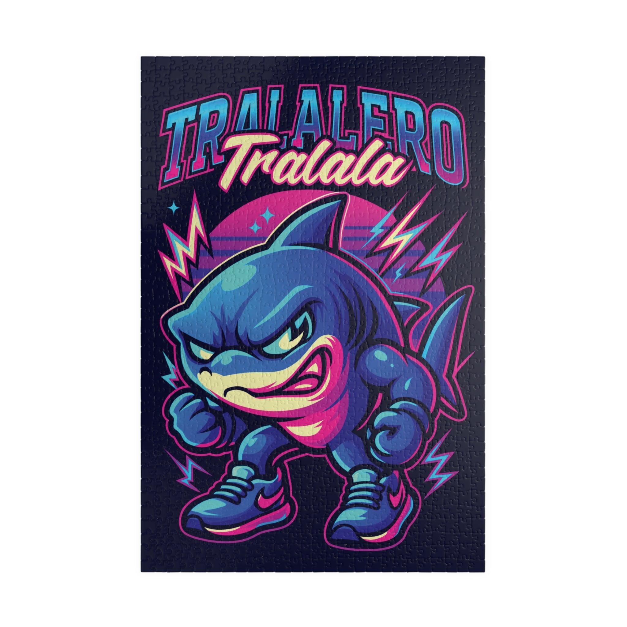 Kids Jigsaw Puzzle | Neon Style Italian Brainrot | Tralalero Tralala | Play, Solve, Frame & Display!