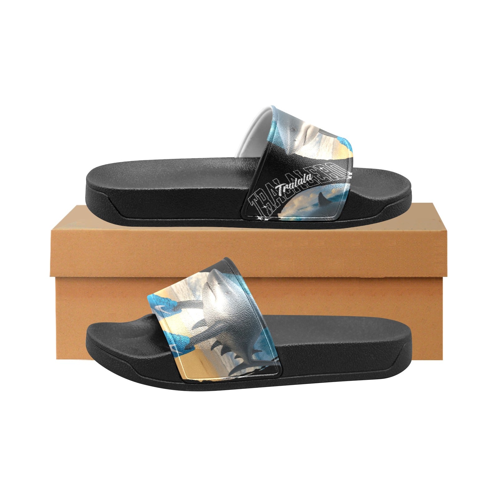 Kids Slippers | Soft Slip-On Sandals | Italian Brainrot | Tralalero Tralala