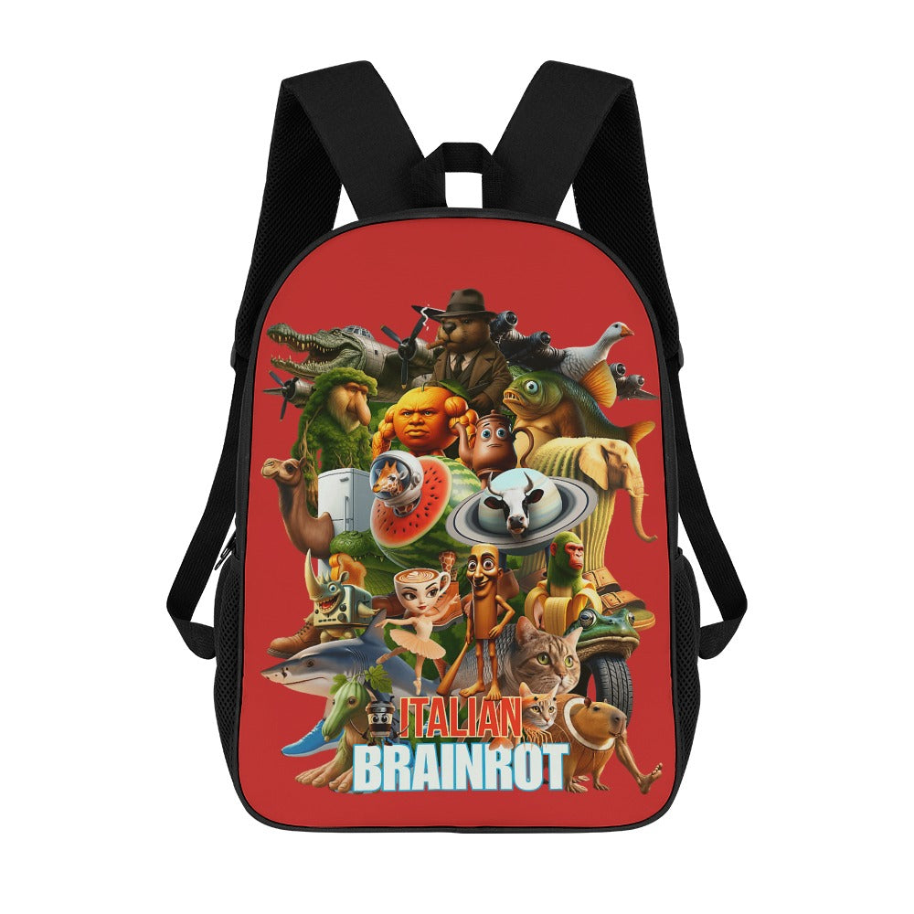 Italian Brainrot Backpack | Shoulder School Bag
