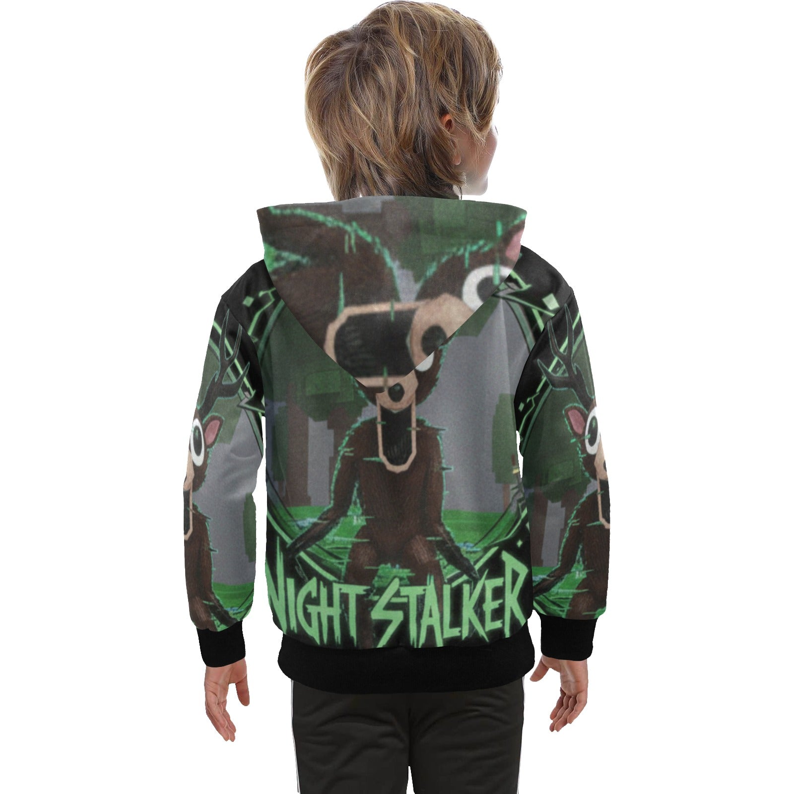 99 Nights In the Forest | Big Boys’ Zip-Up Hoodie | Trendy Street Core Zip Hoodie for Kids | Youth Graphic Hoodie | Roblox Game