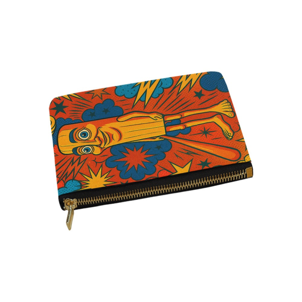Large Pencil Case - Retro Tung Tung Tung Sahur, Italian Brainrot Design