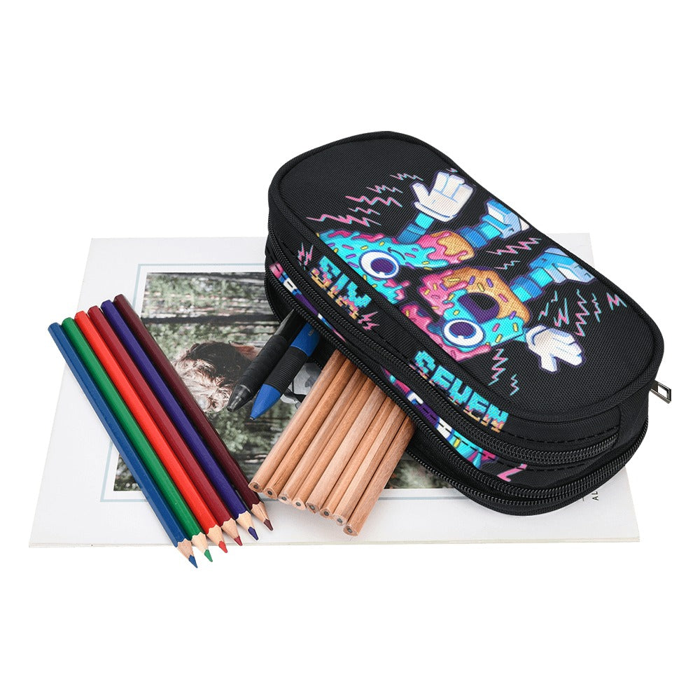 Back to School Viral Meme Aesthetic Pencil Case | Six Seven Meme | 6 7 Ice-Cream Drip