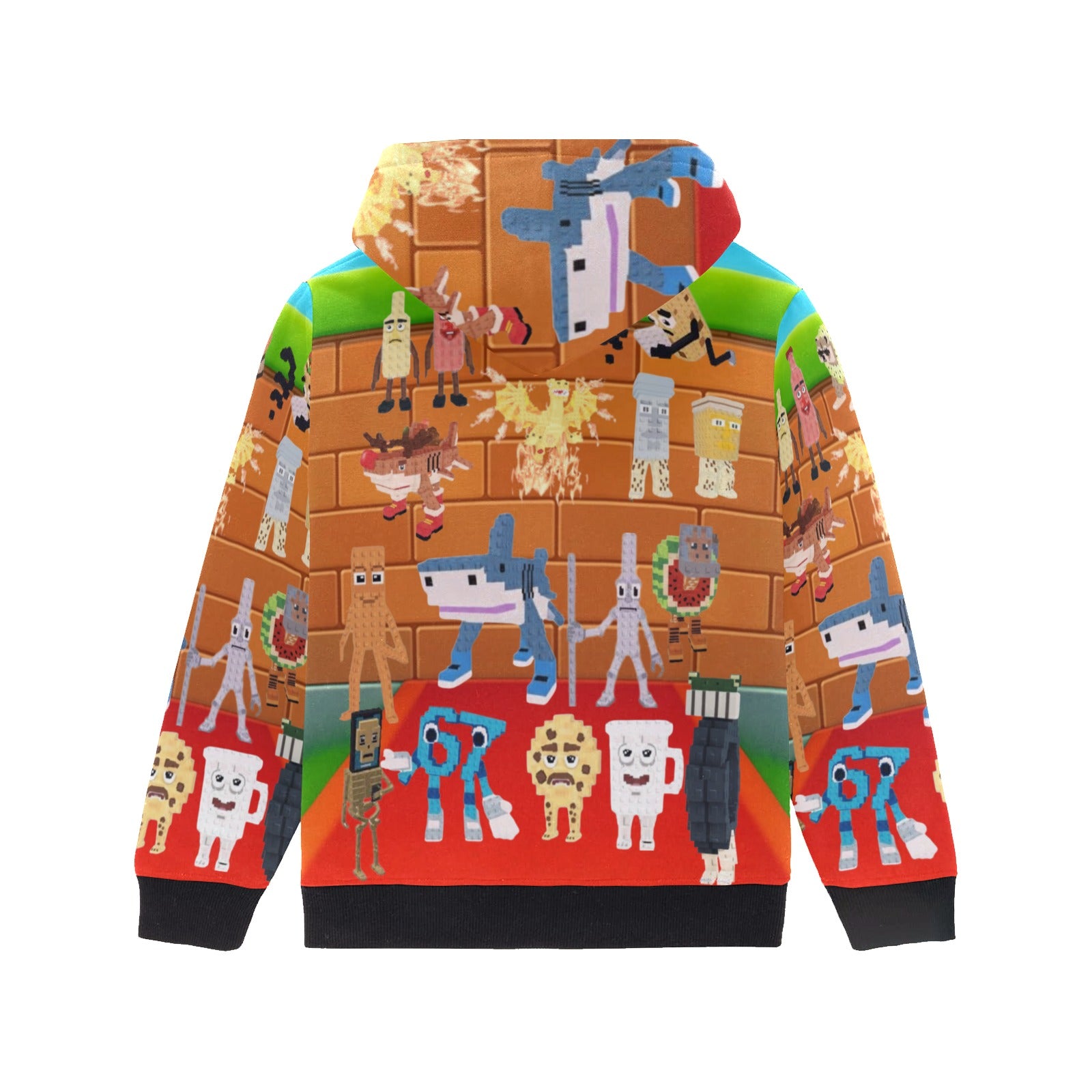 Youth Long Sleeve Hoodie | Steal A Brainrot | Roblox Game Themed Design