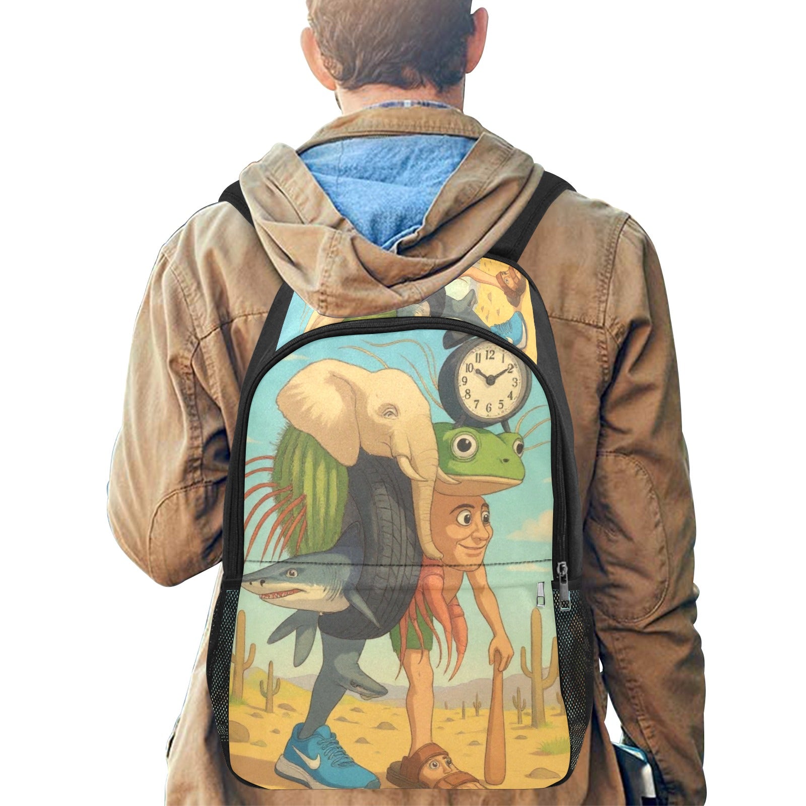 Italian Brainrot Kids Backpack | Trendy Youth Streetcore, featuring La Grande Combinasion