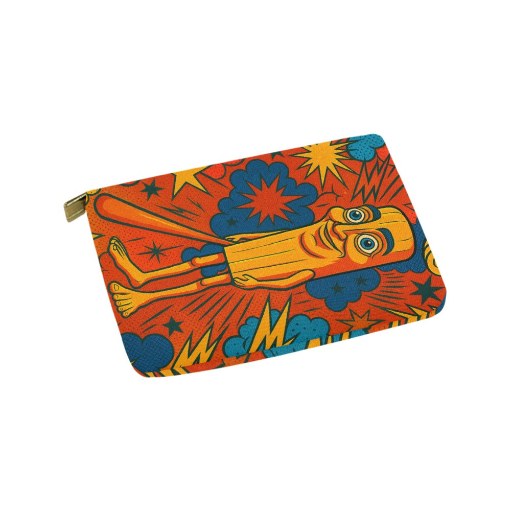 Large Pencil Case - Retro Tung Tung Tung Sahur, Italian Brainrot Design