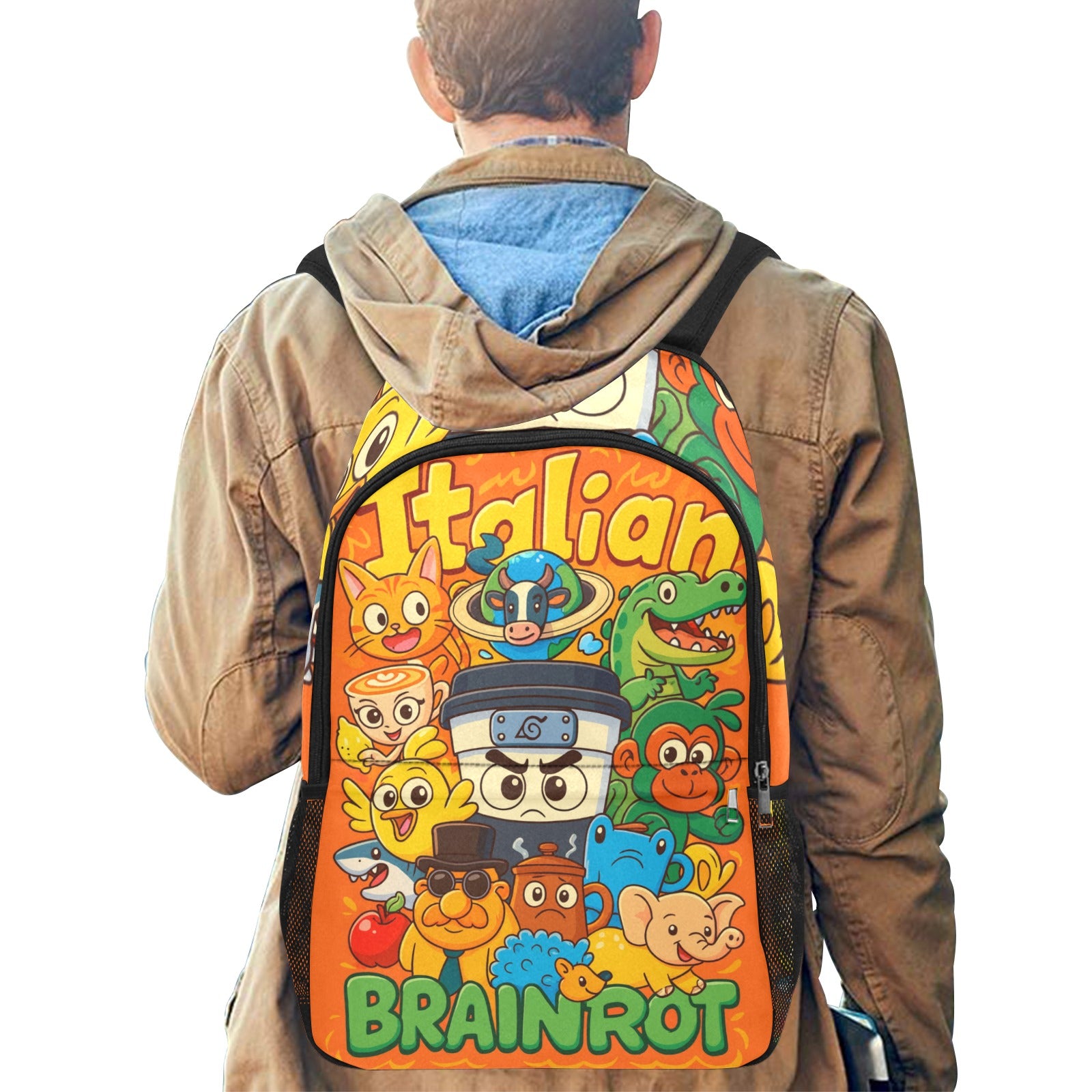Italian Brainrot Kids Backpack | Fun Youth Streetwear