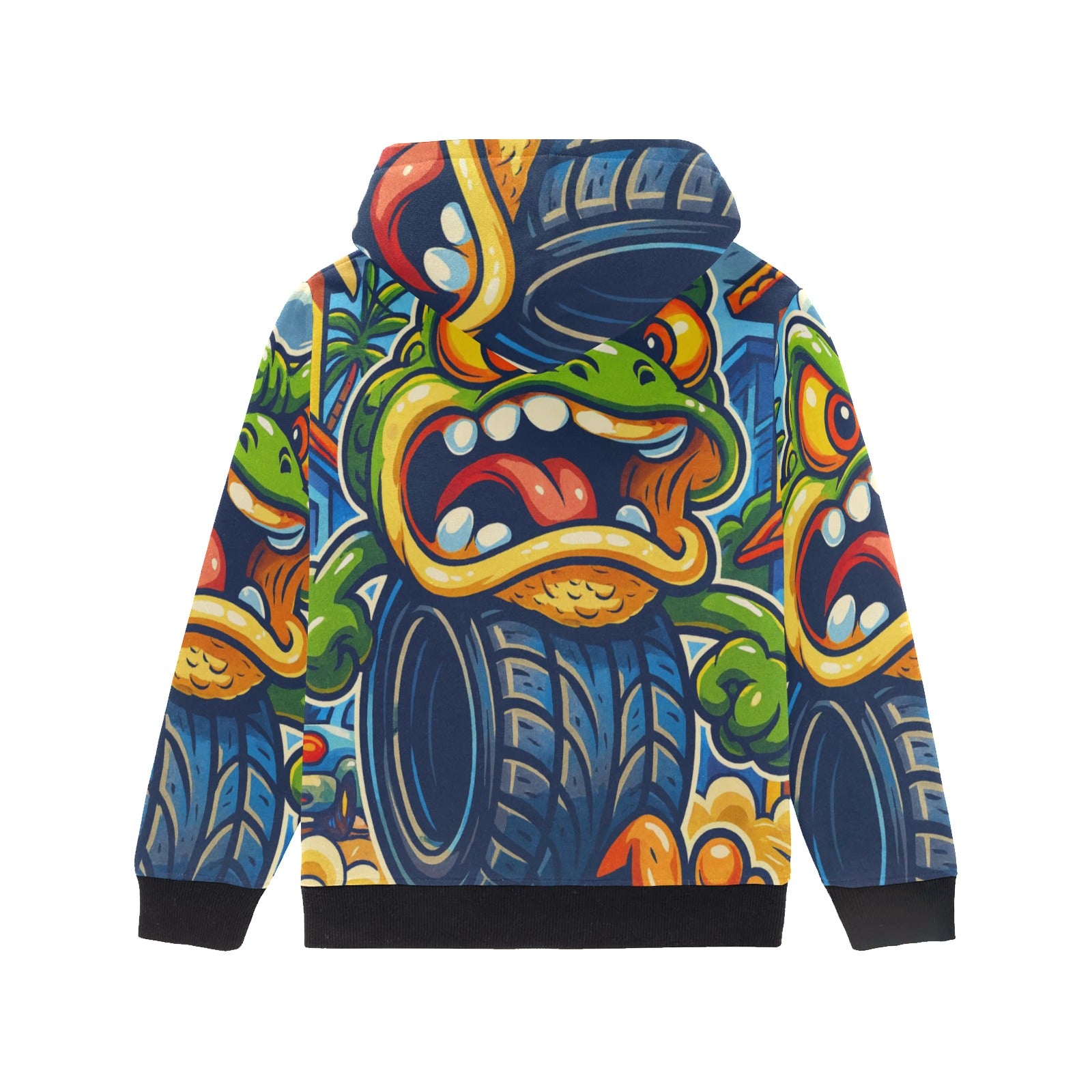 Youth Long Sleeve Hoodie | Italian Brainrot | Chaotic Boneca Ambalabu Design