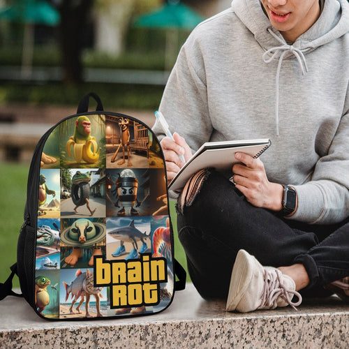 Italian Brainrot Backpack | Shoulder School Bag