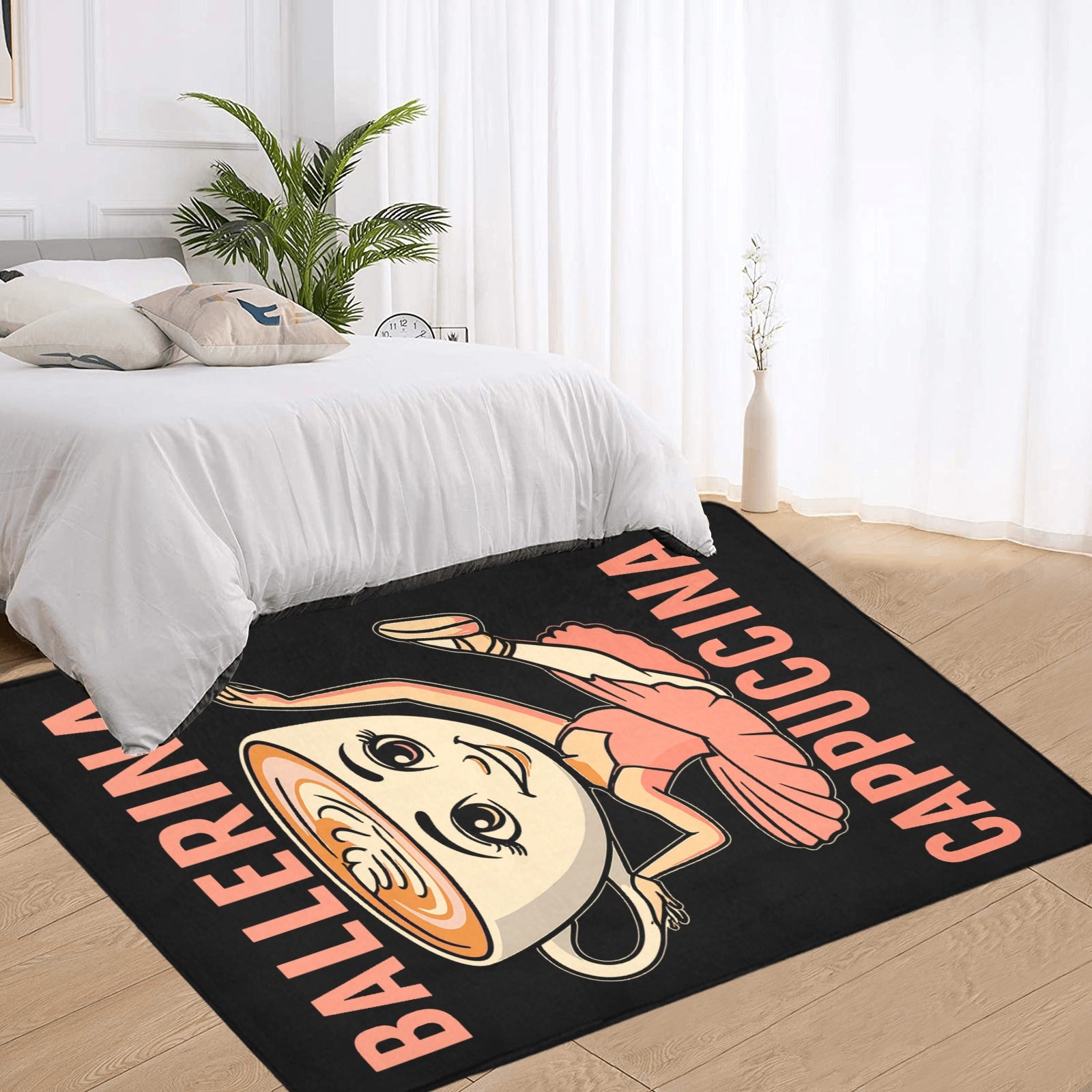 Gaming Room Area Rug | Italian Brainrot Themed | Youth Gamer Bedroom Mat | Ballerina Cappuccina