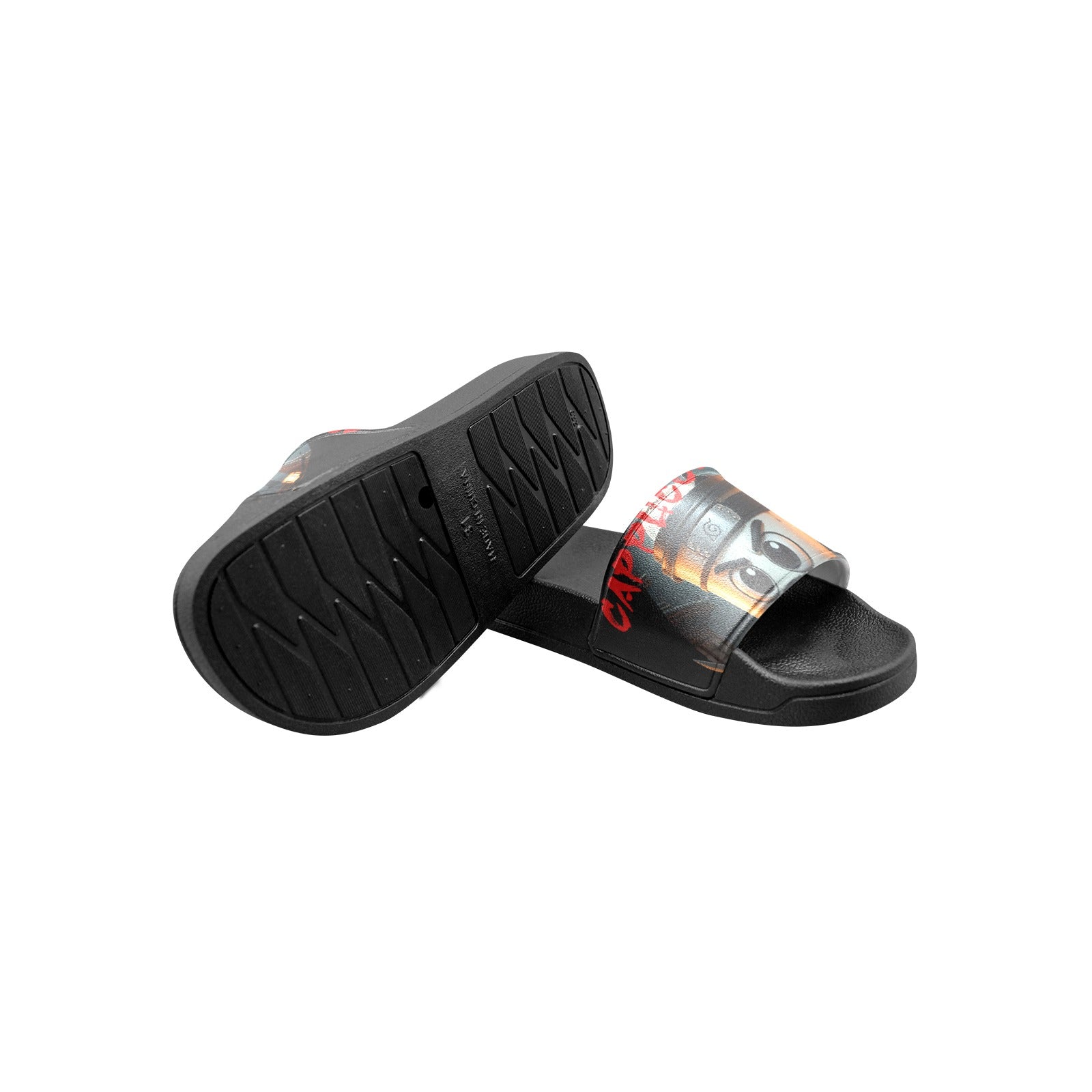 Kids Slippers | Soft Slip-On Sandals | Italian Brainrot | Cappuccino Assassino