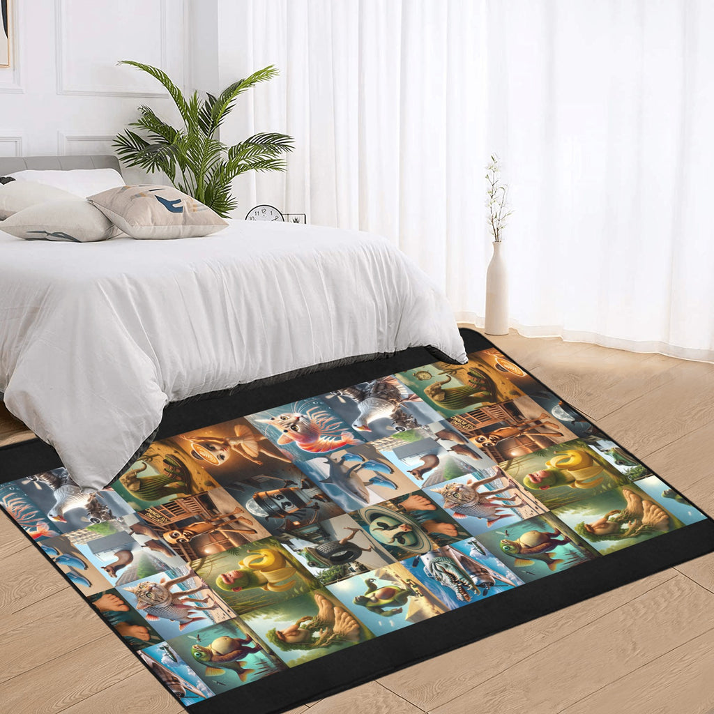 Gaming Room Area Rug | Italian Brainrot Themed | Youth Gamer Bedroom Mat