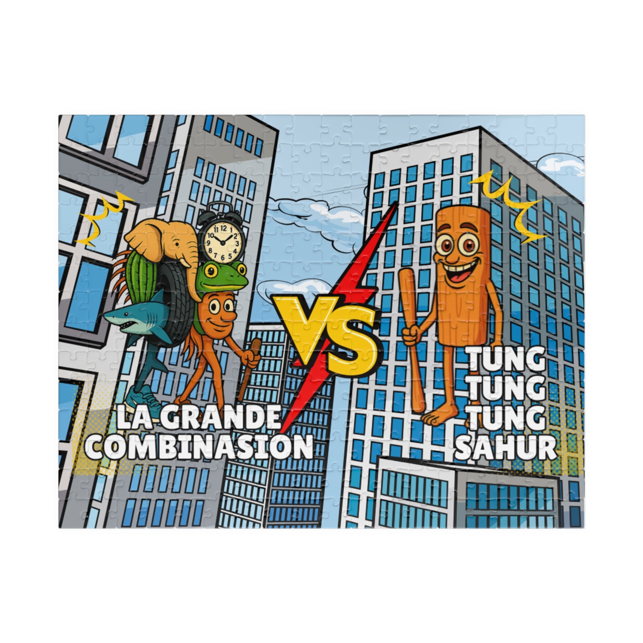 Jigsaw Puzzle | Comic Themed | La Grande Combinasion vs Tung Tung Tung Sahur | Italian Brainrot
