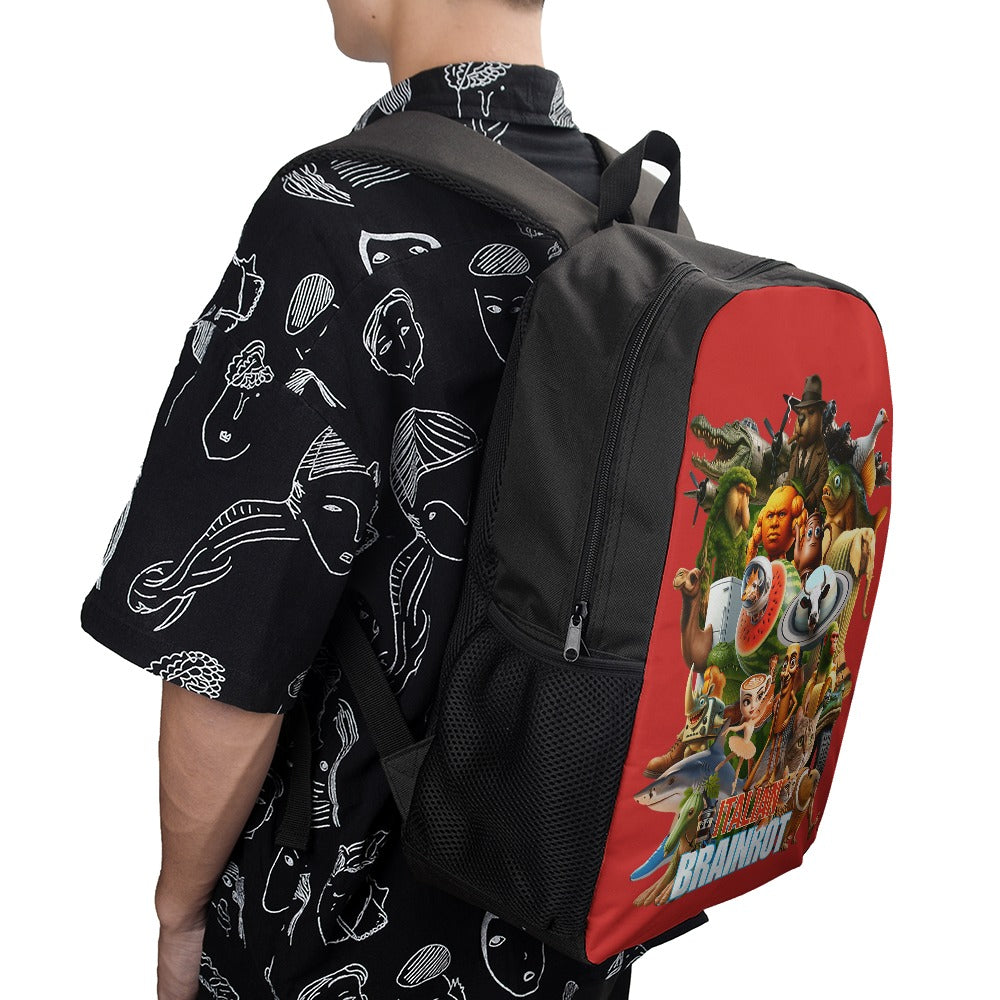 Italian Brainrot Backpack | Shoulder School Bag