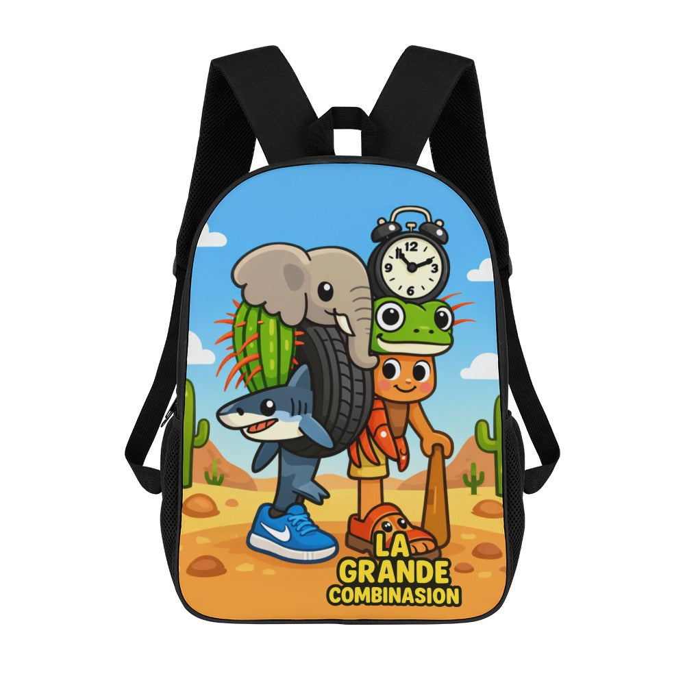 Italian Brainrot Backpack | Shoulder School Bag | Cartoon La Grande Combinasion