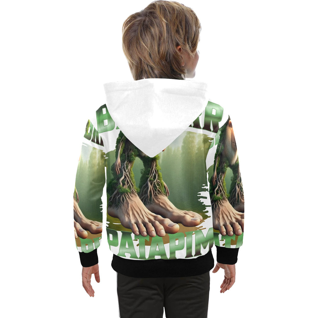 Italian Brainrot Big Boys’ Zip-Up Hoodie | Trendy Street Core Zip Hoodie for Kids | Youth Graphic Hoodie | Brr Brr Patapim