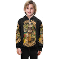Italian Brainrot Big Boys’ Zip-Up Hoodie | Trendy Street Core Zip Hoodie for Kids | Youth Graphic Hoodie