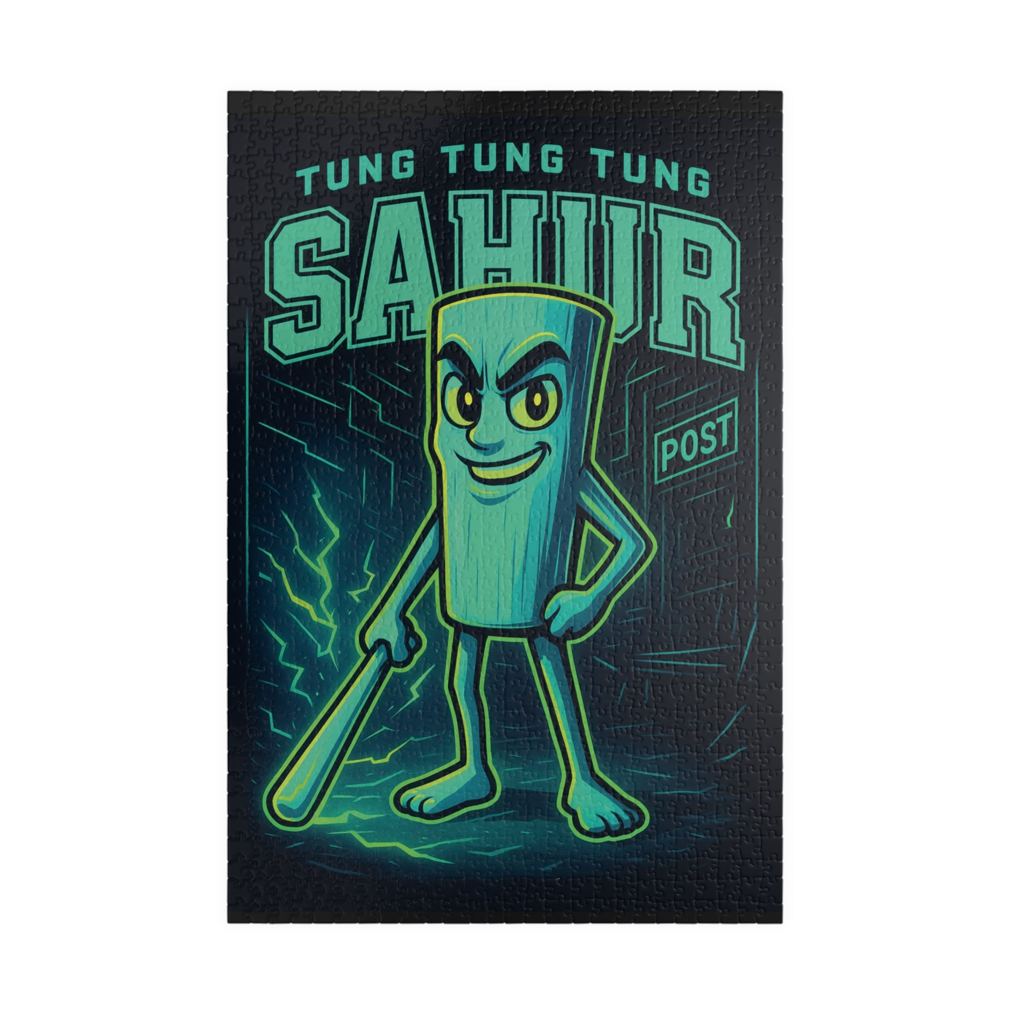 Kids Jigsaw Puzzle | Neon Style Italian Brainrot | Tung Tung Tung Sahur | Play, Solve, Frame & Display!