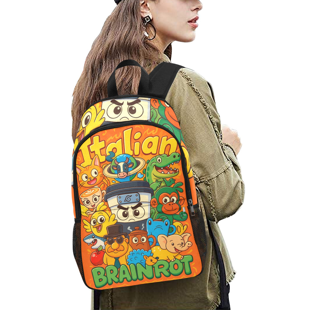 Italian Brainrot Kids Backpack | Fun Youth Streetwear
