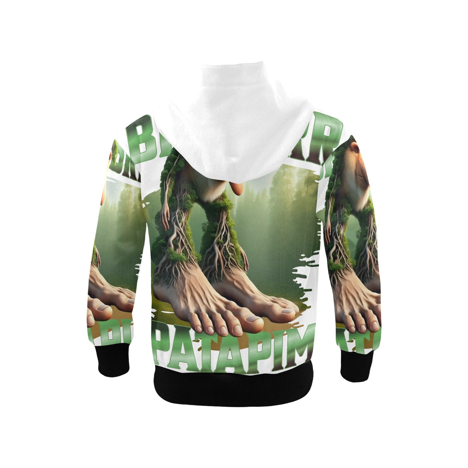 Italian Brainrot Big Boys’ Zip-Up Hoodie | Trendy Street Core Zip Hoodie for Kids | Youth Graphic Hoodie | Brr Brr Patapim