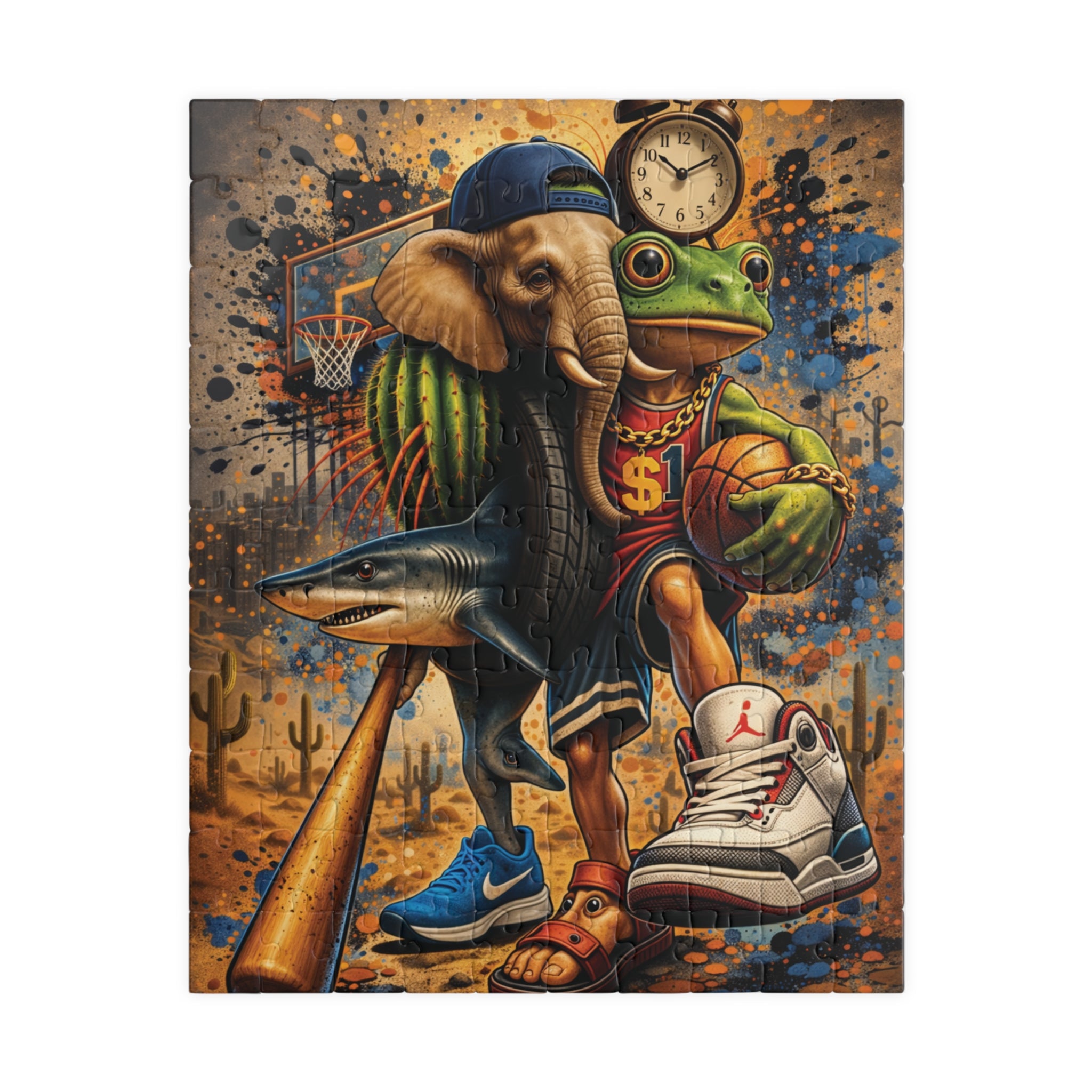 Jigsaw Puzzle | Graffiti Style Street Basketball | La Grande Combinasion | Play, Solve, Frame & Display!