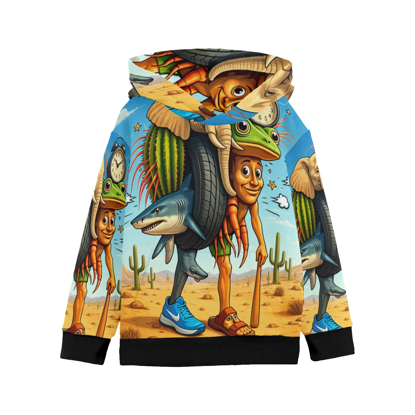 Youth Long Sleeve Hoodie | Italian Brainrot Design | La Grande Combinasion