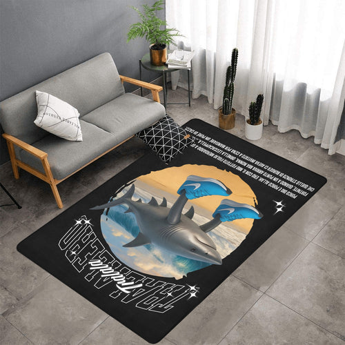 Gaming Room Area Rug | Italian Brainrot Themed | Youth Gamer Bedroom Mat | Tralalero Tralala