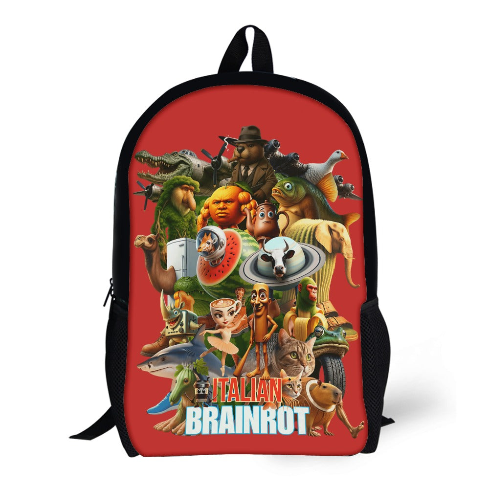 Italian Brainrot Backpack | Shoulder School Bag