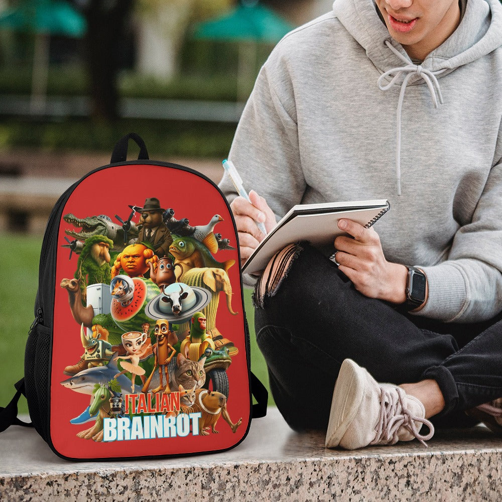 Italian Brainrot Backpack | Shoulder School Bag