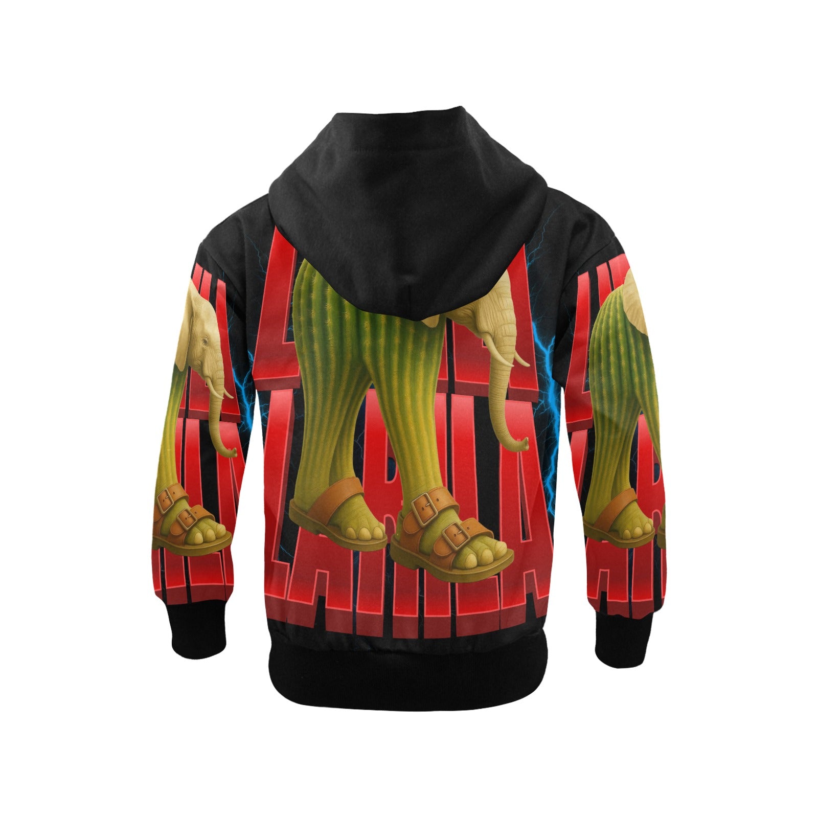 Italian Brainrot Big Boys’ Zip-Up Hoodie | Trendy Street Core Zip Hoodie for Kids | Youth Graphic Hoodie | Lirili Larila