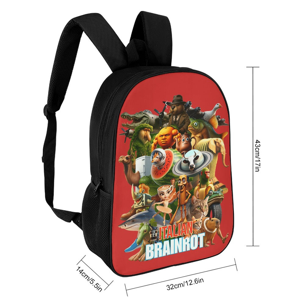 Italian Brainrot Backpack | Shoulder School Bag