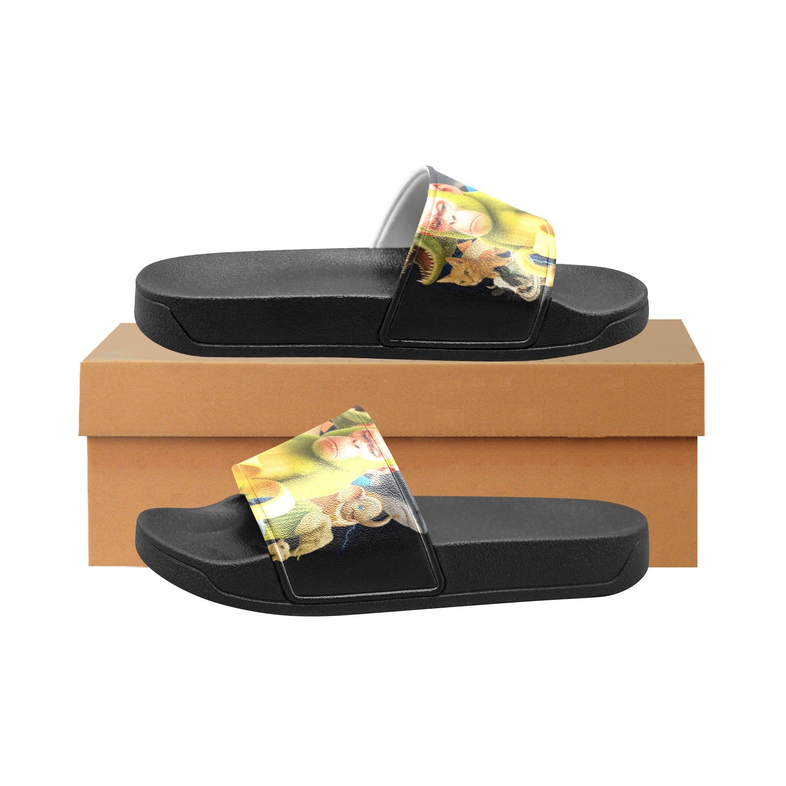 Kids Slippers | Soft Slip-On Sandals | Italian Brainrot Design