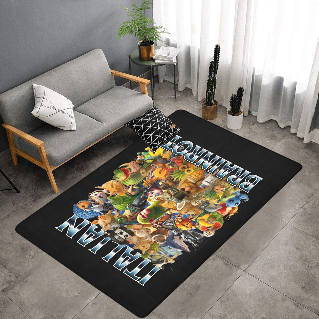 Gaming Room Area Rug | Italian Brainrot Themed | Youth Gamer Bedroom Mat