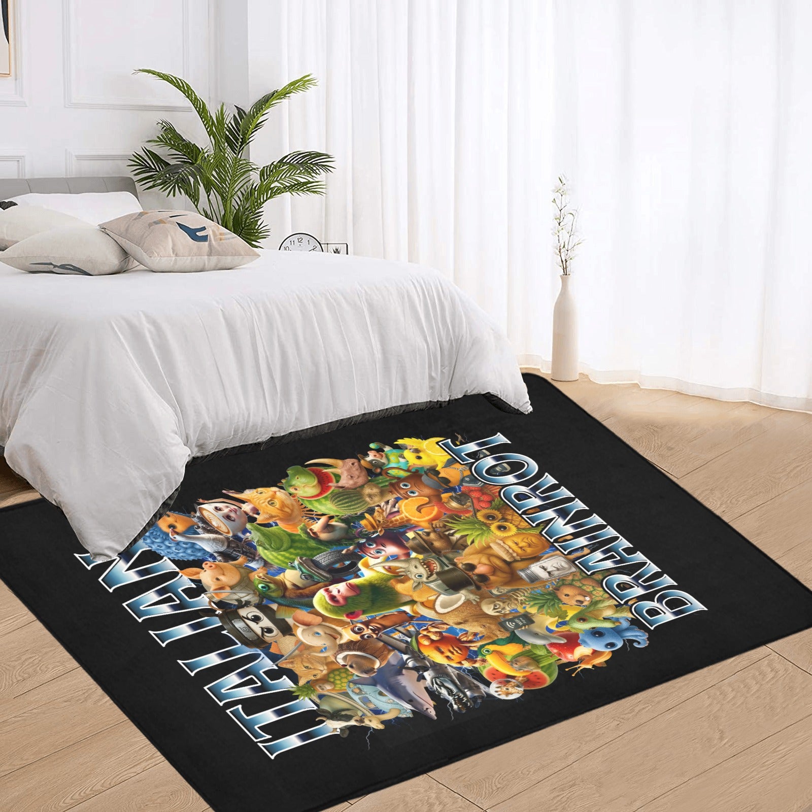 Gaming Room Area Rug | Italian Brainrot Themed | Youth Gamer Bedroom Mat