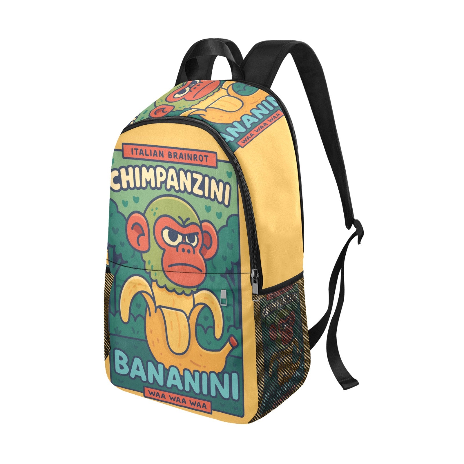 Italian Brainrot Kids Backpack | Trendy Youth Streetcore, featuring Chimpanzini Bananini