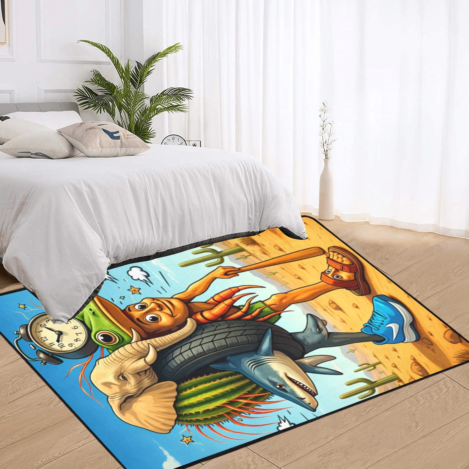 Gaming Room Area Rug | Italian Brainrot Themed | Youth Gamer Bedroom Mat | La Grande Combinasion
