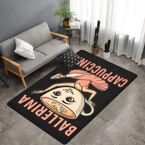 Gaming Room Area Rug | Italian Brainrot Themed | Youth Gamer Bedroom Mat | Ballerina Cappuccina